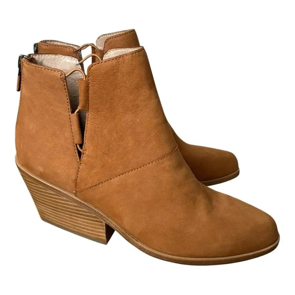 Eileen Fisher Tote Bootie Cognac Size 9 - Picture 2 of 11